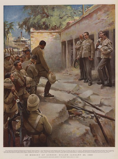 En memoria de Gordon, muerto el 26 de enero de 1885 de Lance Calkin